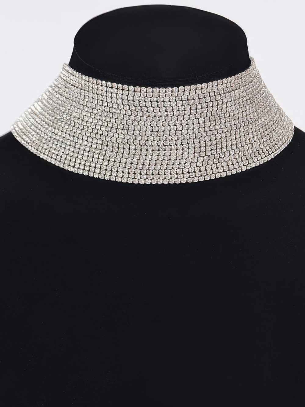 Thick Rhinestone Choker Necklace
